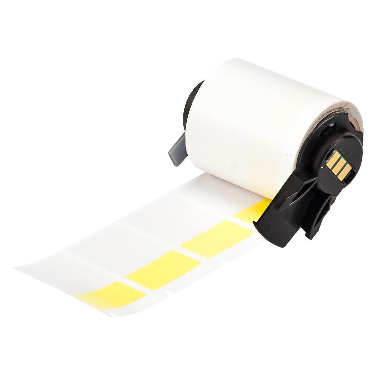 Brady M6-31-427-YL, Vinyl, selbstlaminierend, Yellow/Transparent, matt, 25.40 x 12.70(38.10) mm, f (46.02 mm) (M6-31-427-YL)