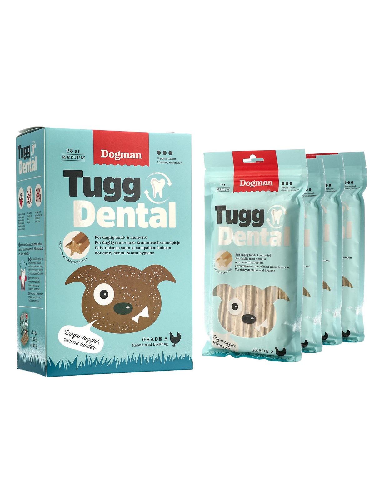 Dogman Chew Dental with chicken M 28p