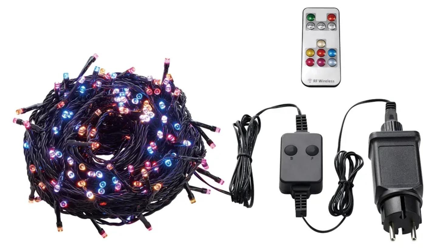 Markslojd Multicolor LED-lichtketting voor buiten en kerstverlichting, 20W, 200 LED's