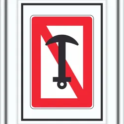 HB-Druck Ankern verboten Symbol Schild A1 (594x841mm)