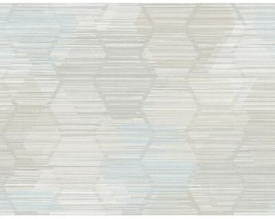 A-Street Prints Jabari Grey Geometric Faux Grasscloth Wallpaper