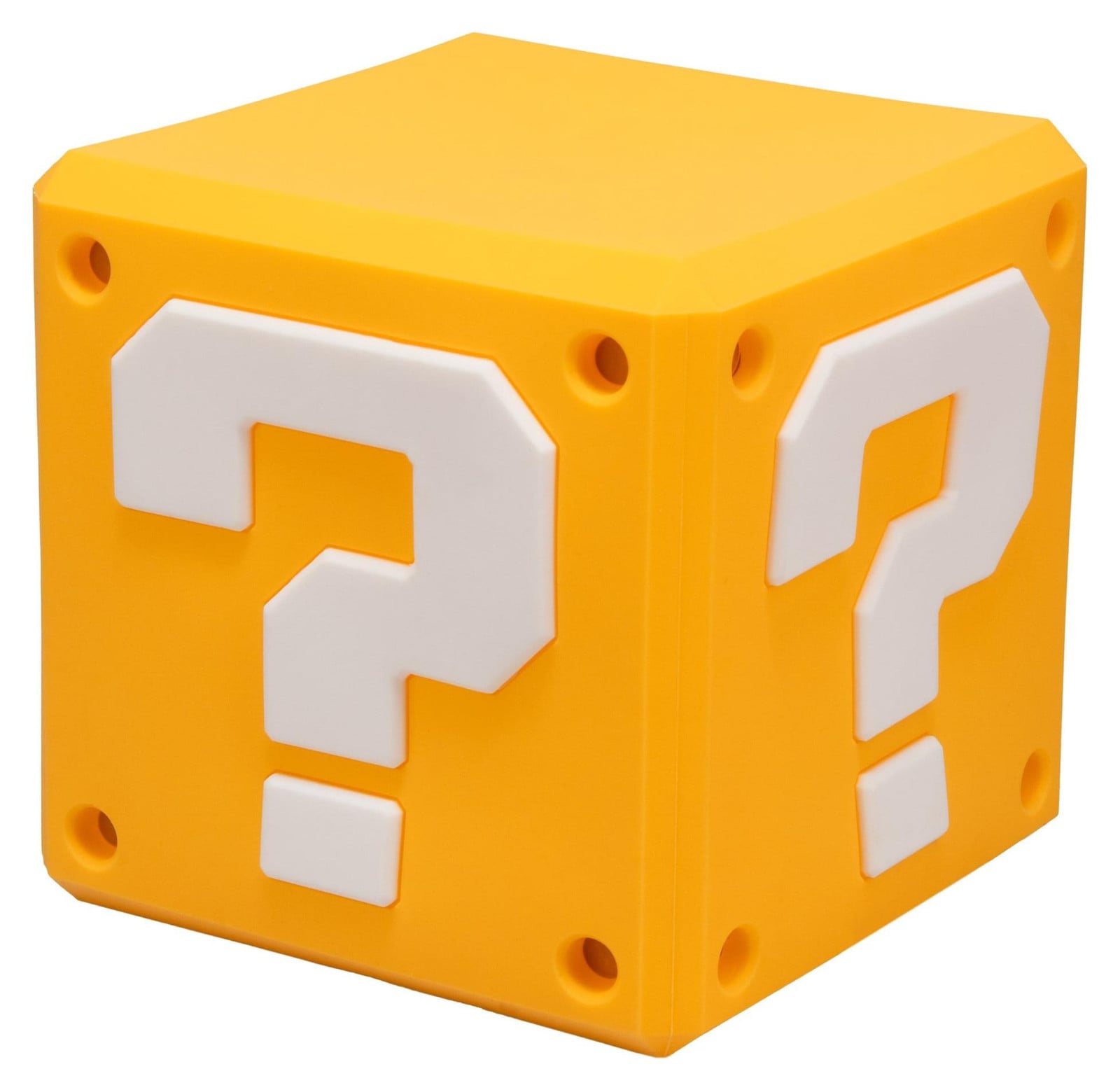 Paladone Super Mario SquishyGlo Vraagtekenblok LED Nachtlamp, Oplaadbaar, 13 cm