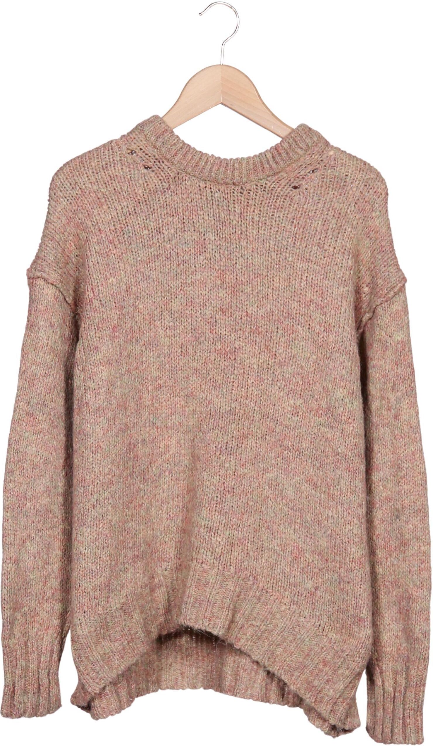 Urban Outfitters Damen Pullover, Beige, Gr. M, Synthetik - Second Hand