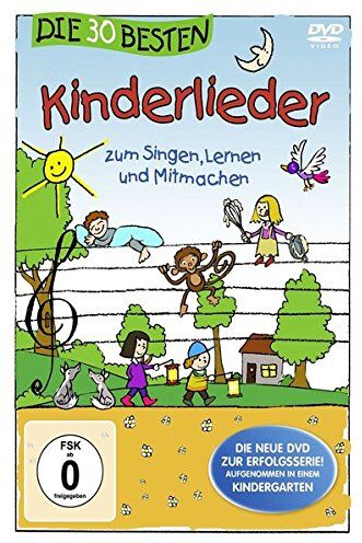 Mario Spiegel - Die 30 besten Kinderlieder - Die DVD - zum Singen, Lernen und Mitmachen - Preis vom 11.10.2026 03:10:56 h