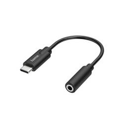 Hama USB 2.0 Adapter [1x USB-C® Stecker - 1x Klinkenbuchse 3.5 mm] Flexibel 00205282