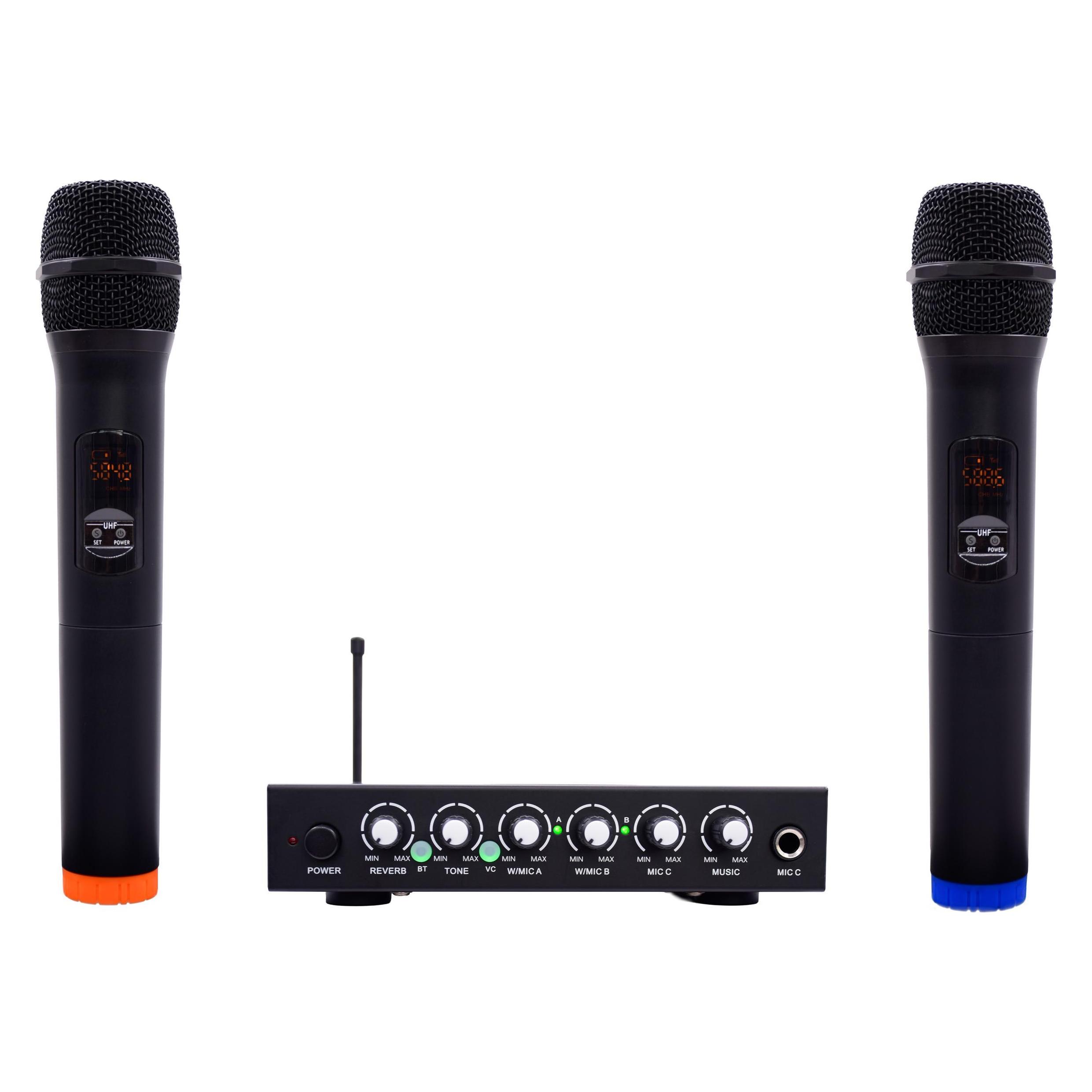 Vestel Tempo Karaoke Mixer with Two Wireless Microphones (66227293)