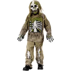 Fun World Zombie Skelett - Halloween Kostüm Kinder Junge (116)