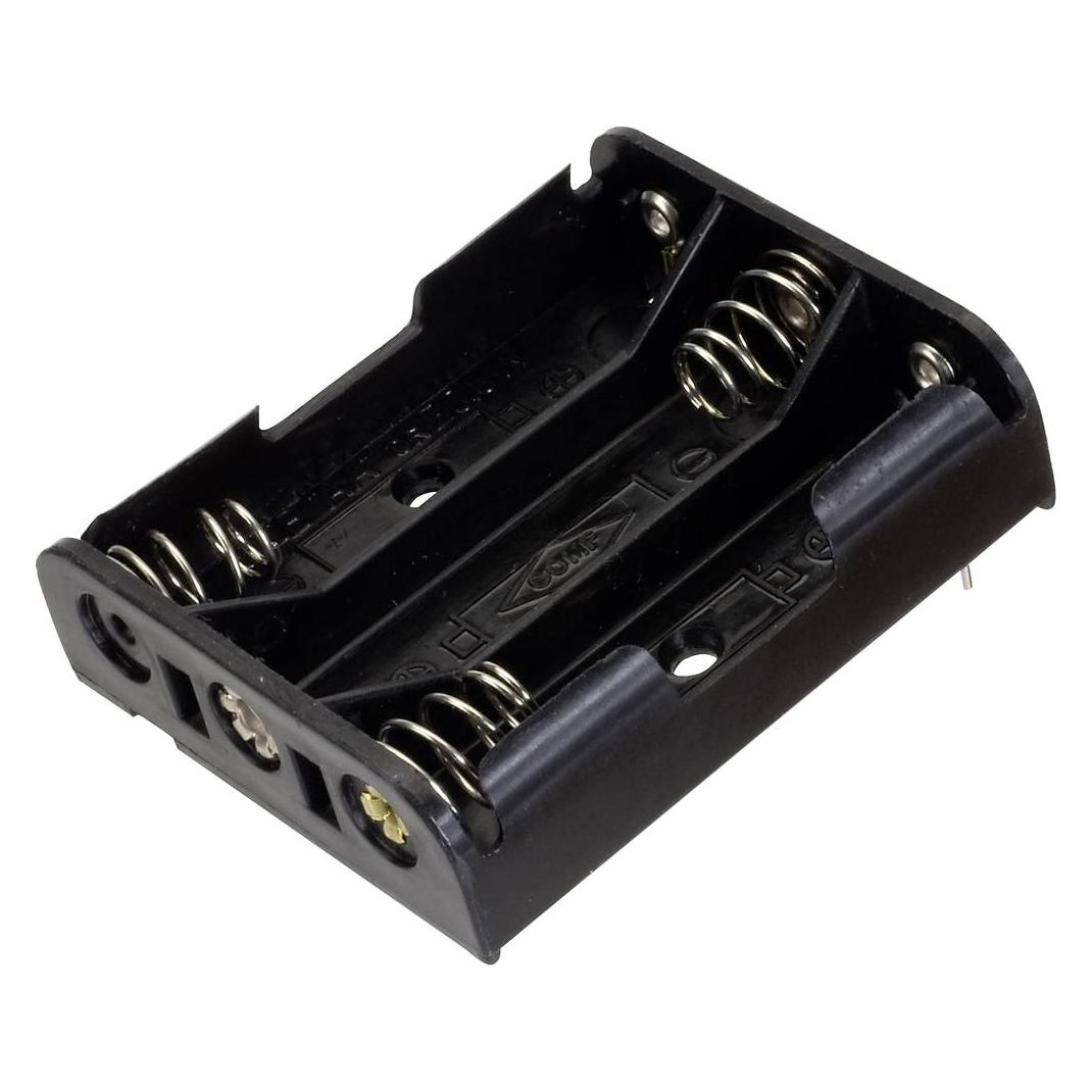 Tru Components Batteriehalter 3x Kontaktpole (BH-331P)
