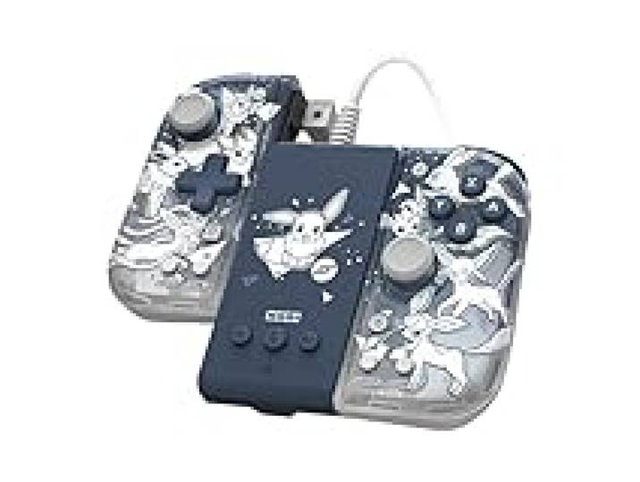 HORI Manette Set Adaptateur Mode Télé + Split Pad Compact (Évolutions Évoli) pour Nintendo Switch - Licence Officielle Nintendo et Pokémon