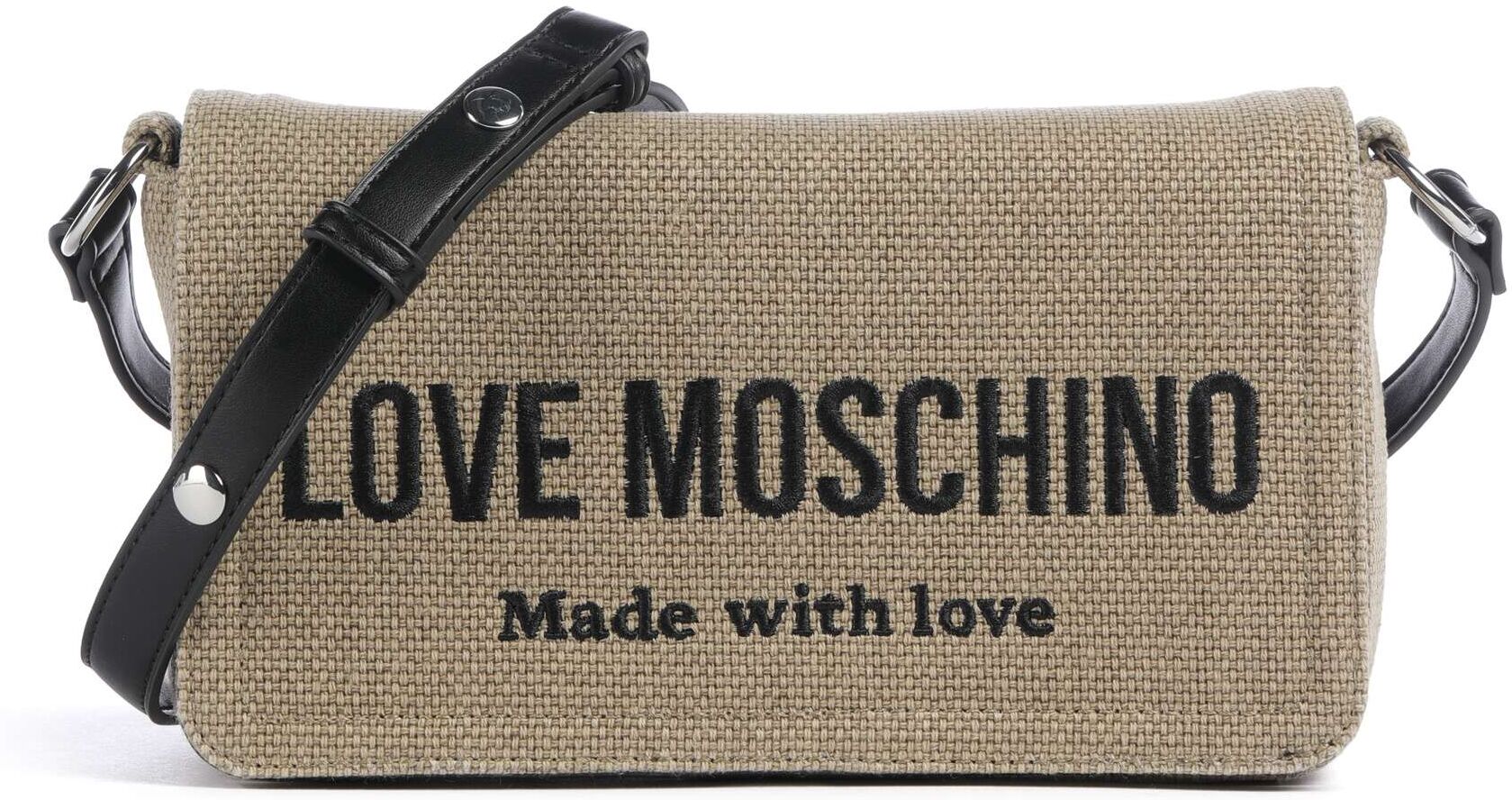 Love Moschino Cargo Canvas Umhängetasche, braun