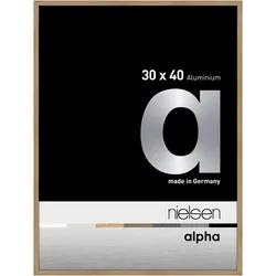 Nielsen Aluminium-Bilderrahmen Alpha  Normalglas / Floatglas / Eiche / 30 x 40