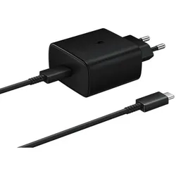 Samsung EP-TA845 45W USB-C Schnellladeadapter mit USB-C Kabel, schwarz