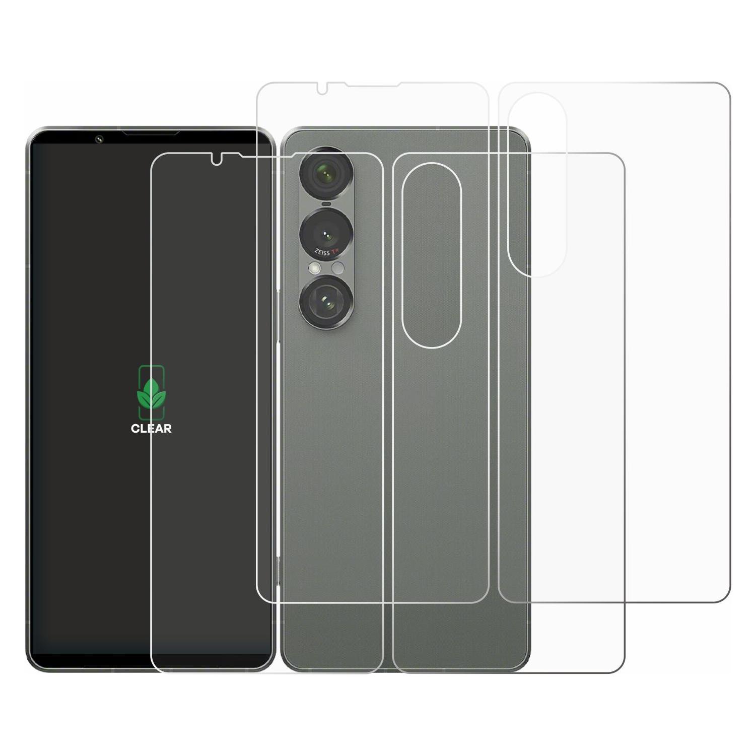 ScreenLeaf Schutzfolie für Sony Xperia 1 VII (Display+Rückseite) Displayschutz Display Schutz Folie Klar T (2 Stk., Sony Xperia 1 VII) (6159290)