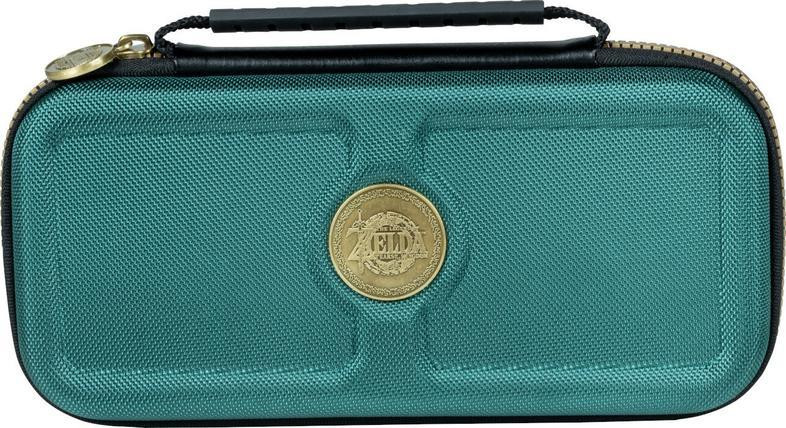 Nacon NNS40G Hoesje voor Nintendo Switch, Nintendo Switch Lite en Nintendo Switch OLED, Groen, Stootvast met ritssluiting