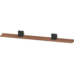 Duravit Sivida Ablage, Halterung Diamantschwarz Matt, 1280x115x35mm, SV74350BD790000, Farbe: Nussbaum matt