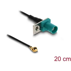 DELOCK Antennenkabel FAKRA Z Stecker zu MHF I Stecker 1,13