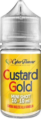 Cyber Flavour Custard Gold Aroma Mini Shot 10ml Crema Vaniglia