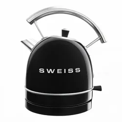 SWEISS Vintage Wasserkocher KTL9 Schwarz