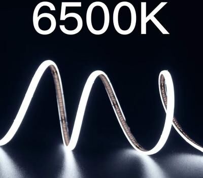 Inspired Finds SlimGlow 3 Mm Ultra Thin COB LED Strip Light (12V High Density) 3m 12v 2pin Wire 6500k