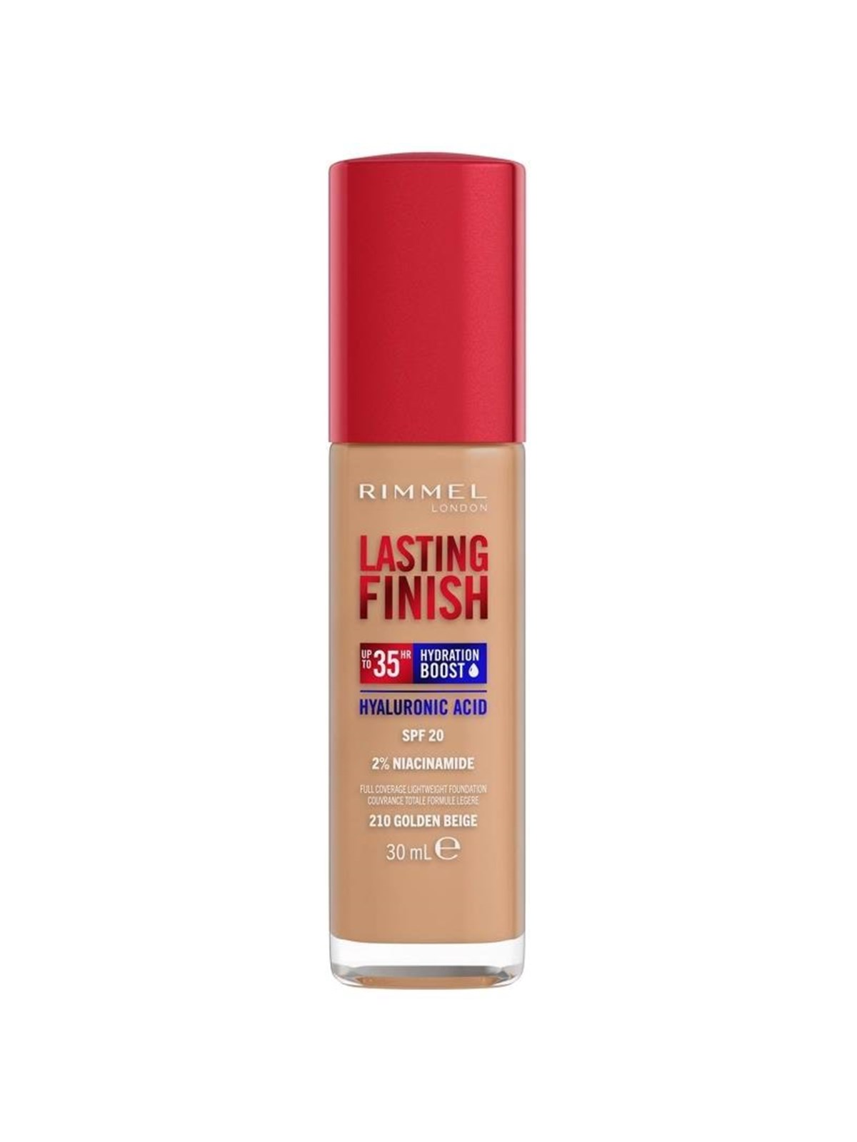 Rimmel Clean Lasting Finish Foundation 210 golden beige 30ml