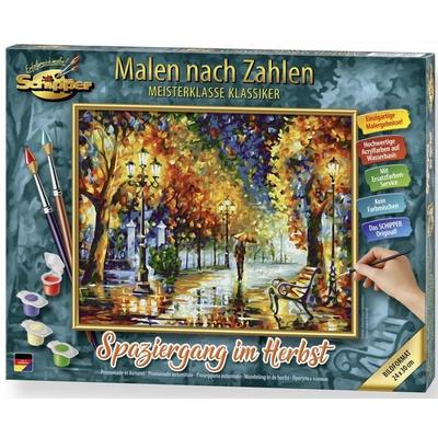 Schipper 609240910 - Malen nach Zahlen, Spaziergang im Herbst, 24 x 30 cm
