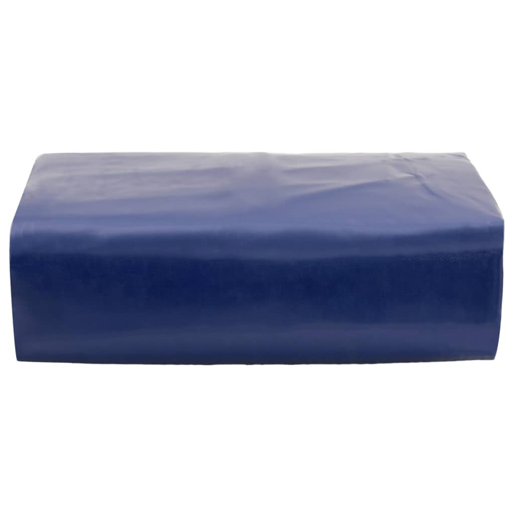 DKD HOME DECOR Beschermzeil Blauw 3 x 5 meter 650 g/m²