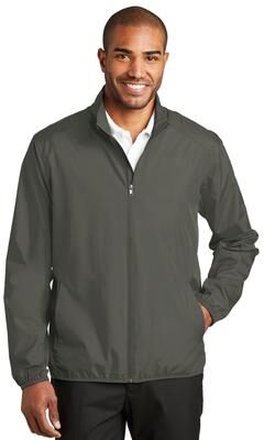 Port Authority J344 Zephyr Full-Zip Jacket in Grey Steel size 3XL   Polyester
