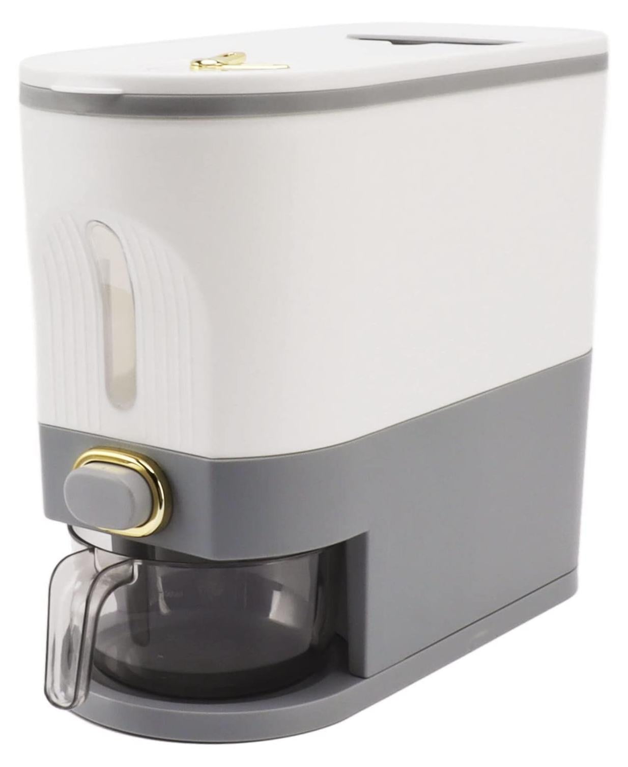 Merkloze Rijstdispenser met Grote Capaciteit - Airtight Voedselcontainer voor Keukenorganisatie - PP/PET Materiaal