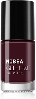 NOBEA Day-to-Day Gel-like Nail Polish verniz de unhas efeito gel tom Almost black #N18 6 ml. Day-to-Day Gel-like Nail Polish