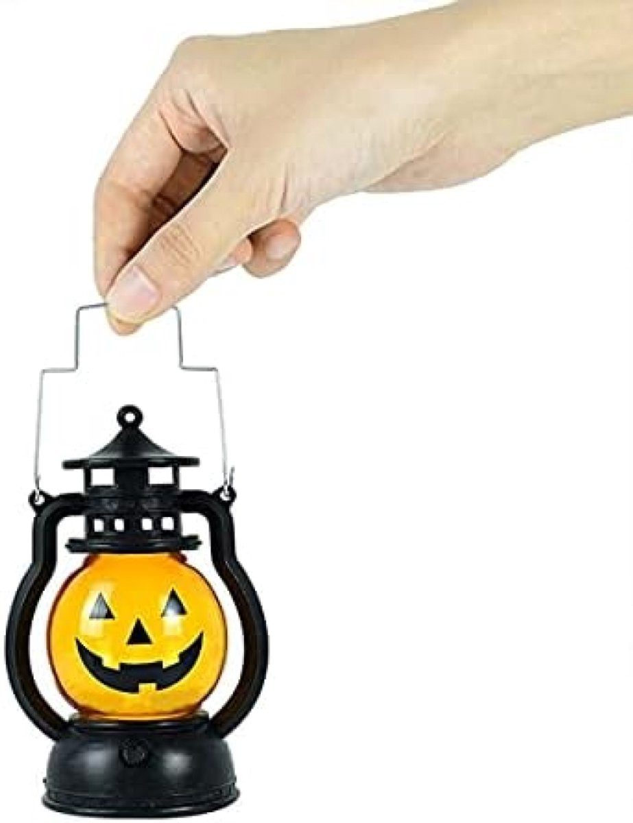 LED Pompoenlantaarn Set met Flikkerend Licht voor Halloween Decoratie