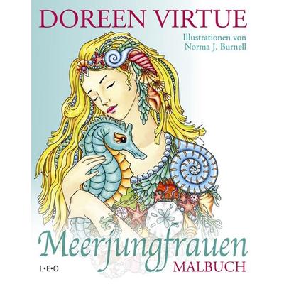Meerjungfrauen Malbuch, Taschenbuch von Doreen Virtue, L.E.O. Verlag, 978-3-95736-098-4