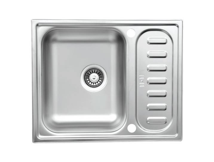 Respekta Spüle Riverside, Edelstahl, Metall, 61.5x17.5x50 cm, Küchen, Küchenausstattung, Küchenspülen, Edelstahlspüle