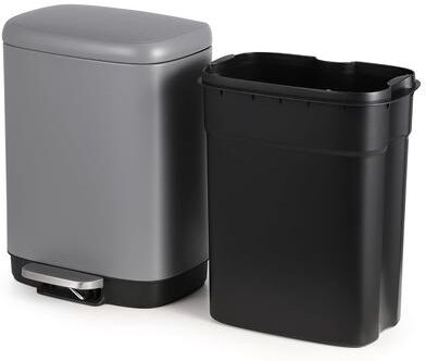 YUN Hands-Free Trash Can with Foot Pedal, Odor Control Lid & Removable Inner Bin for Kitchen or Bathroom
