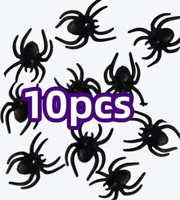 Inspired Finds 50 Piece Realistic Fake Cockroach Prank Toys Lifelike Plastic Insects For Halloween, Parties & Practical Jokes spider 10pcs