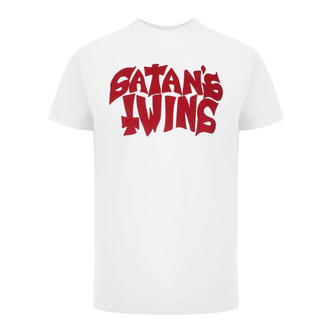 Dsquared2 T-shirt Weiß Satan's Twins Logo