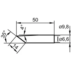 ERSA Lötspitze Ersatz 14mm angeschrägt SB