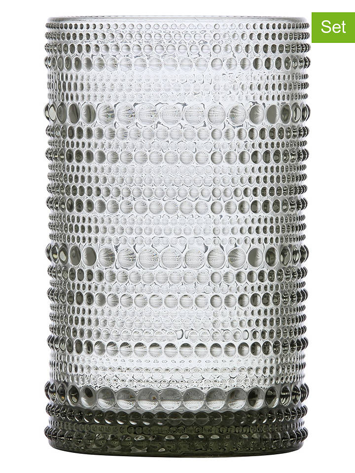 Fortessa 6er-Set: Longdrinkgläser "Jupiter" in Grau - 350 ml - onesize