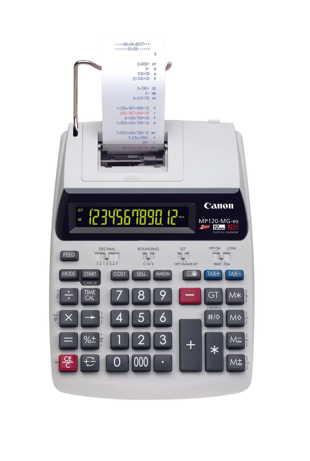 Canon MP120-MG-es II druckender Rechner 12 Stellen zweifarbiges Display 2289C001