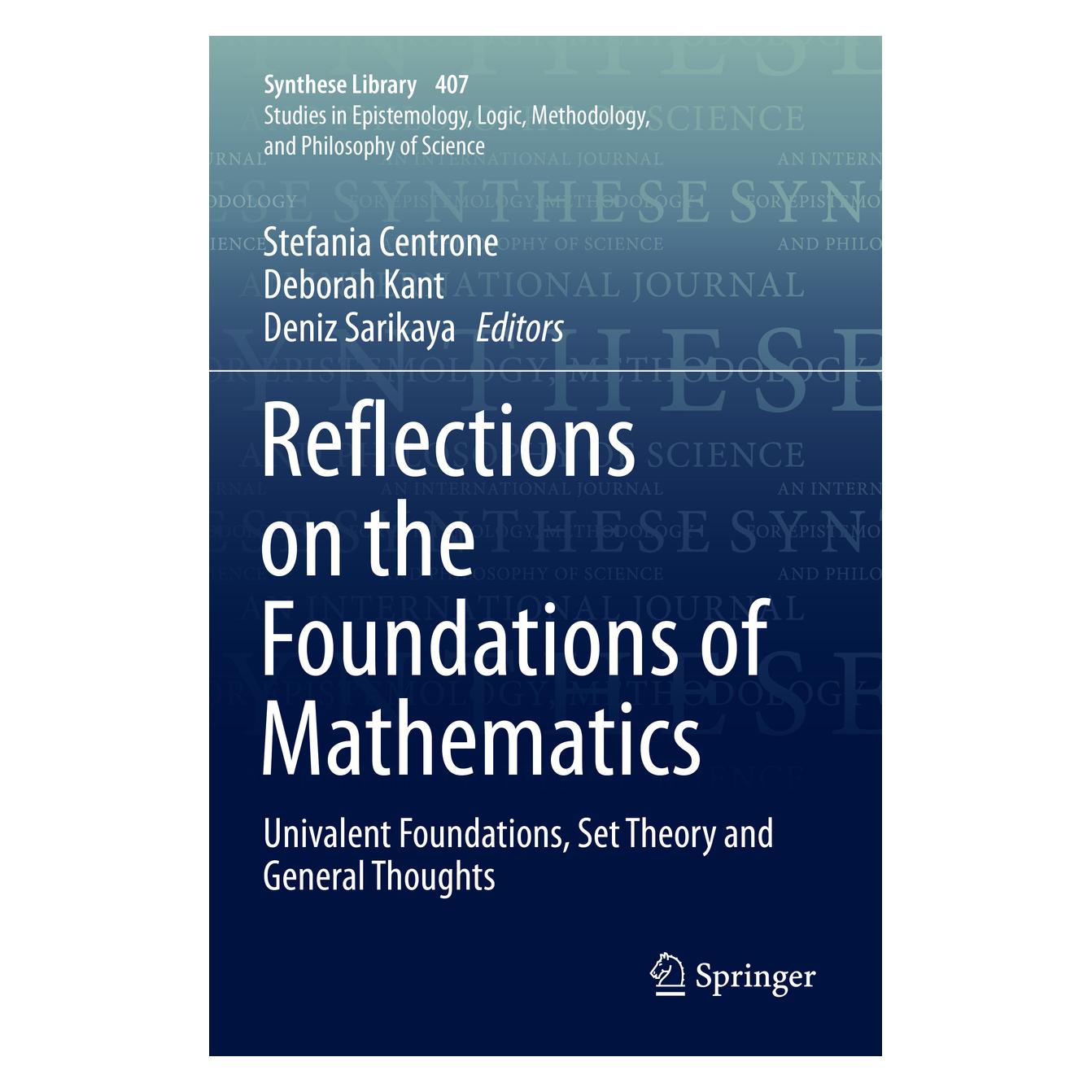 Springer Reflections on the Foundations of Mathematics (Englisch, Softcover, Deborah Kant, Deniz Sarikaya, Stefania Centrone) (56165044)