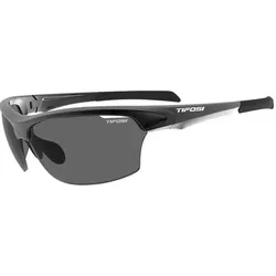 Tifosi, Sportbrille, Unisex Intense Single Lens Sonnenbrille, Schwarz Glänzend, Einheitsgrösse (Glänzend Schwarz, Smoke Mirror Lenses), Schwarz