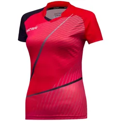 Victas Ladyshirt 237 rot/schwarz M - M