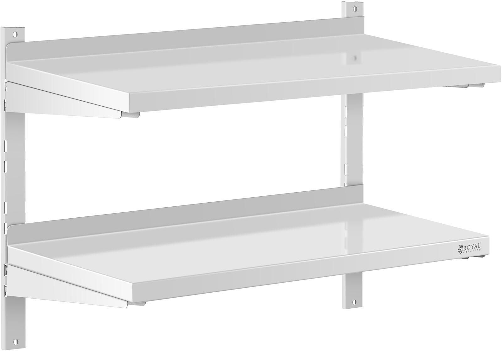 Royal Catering Wandbord - 2 Ablagen - 40 x 80 cm