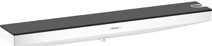 Hansgrohe Rainfinity Wandanschluss 26858700 mit Brausehalter und Duschablage R, mattweiß