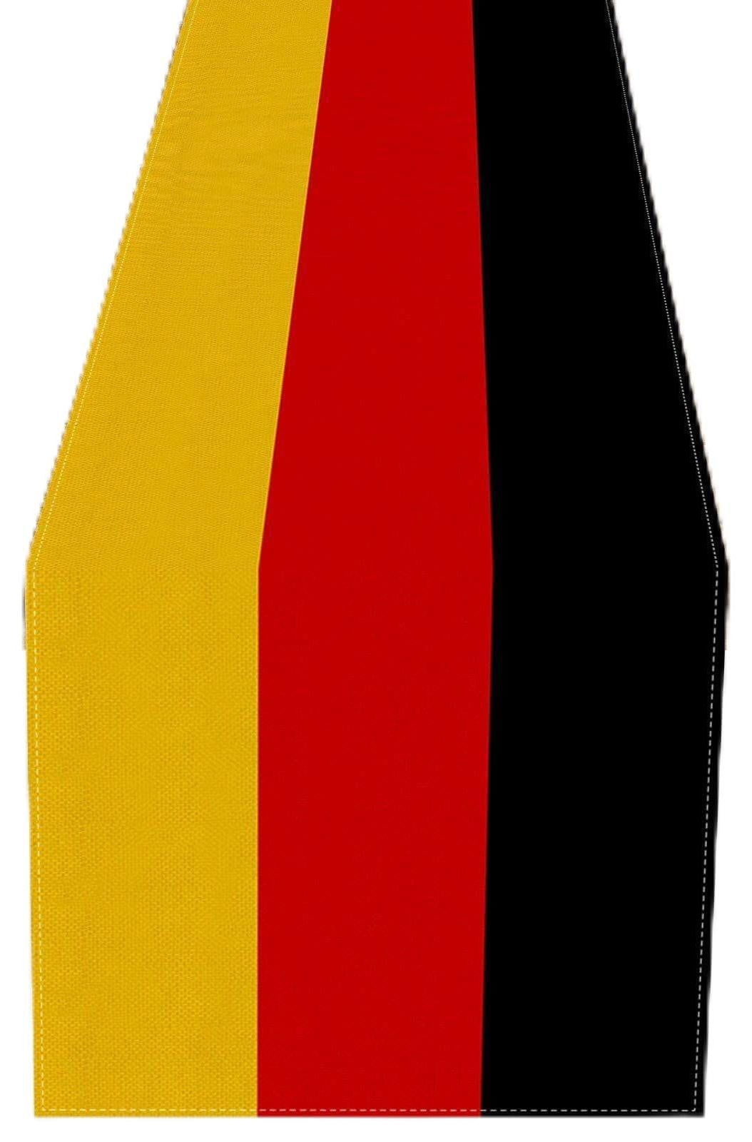Dripio Tafelrunner Duitsland Wereldbeker 2026 zwart-rood-goud B/D/H: 182 x 33 cm