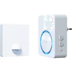 m-e modern-electronics 41490 Steckdose Bewegungsmelder 120 ° Weiß IP54