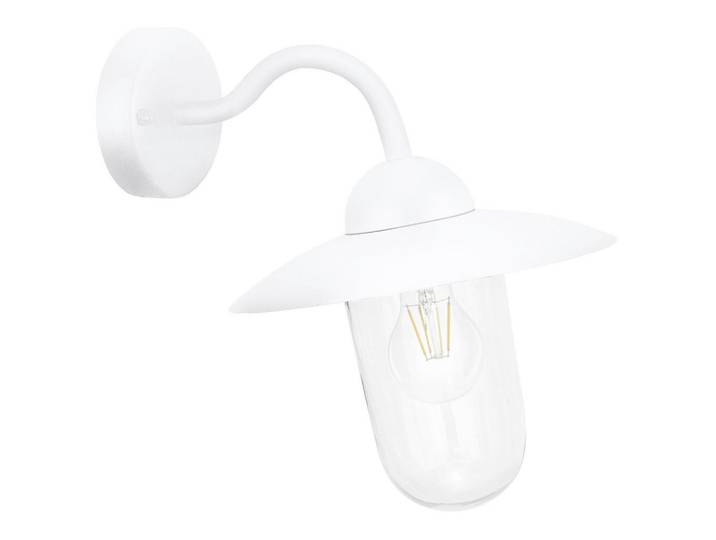 Eglo Aussenwandleuchte, Klar, Weiß, Metall, Glas, länglich, 31 cm, Lampen & Leuchten, Außenbeleuchtung, Außenleuchten
