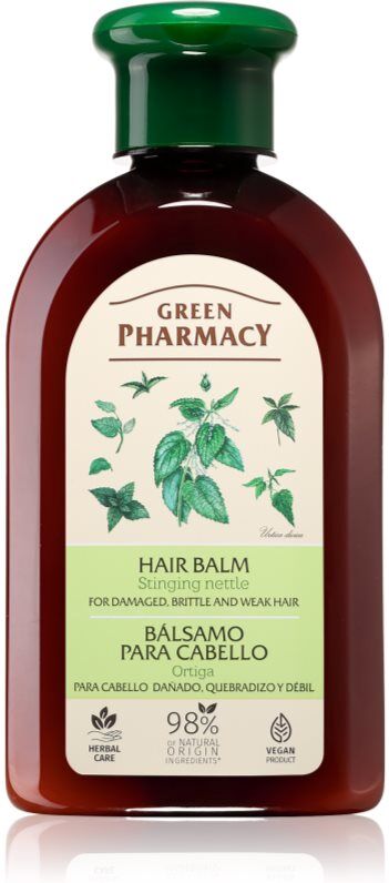 Green Pharmacy Stinging Nettle Conditioner baume pour cheveux abîmés, cassants et affaiblis 300 ml