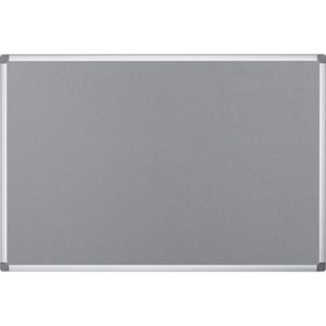 Bi-Office Pinnwand Maya SA0502170, feuerhemmend, grau, aus Filz, mit Aluminiumrahmen, 120 x 90 cm