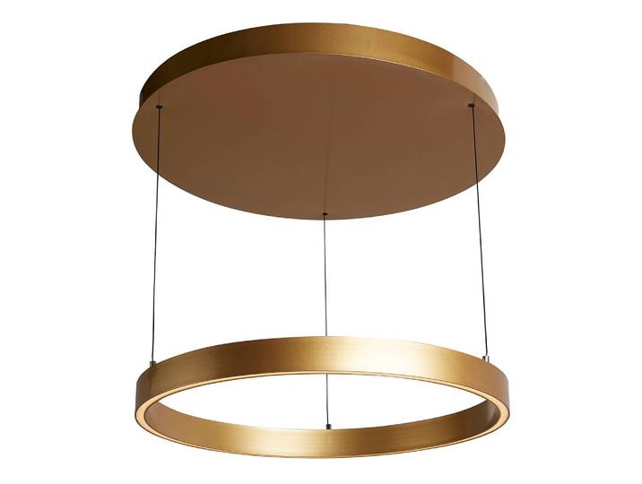 Suspension Layla ronde Ø 64cm Doré/Doré Acier / Aluminium verni LED Module LED
