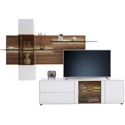 SCHÖNER WOHNEN-Kollektion Wohnwand Yonna Holz Weiß